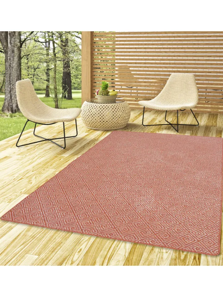 Snapstyle Outdoorteppiche<In- und Outdoor Teppich Beidseitig Newport Modern in Terrakotta
