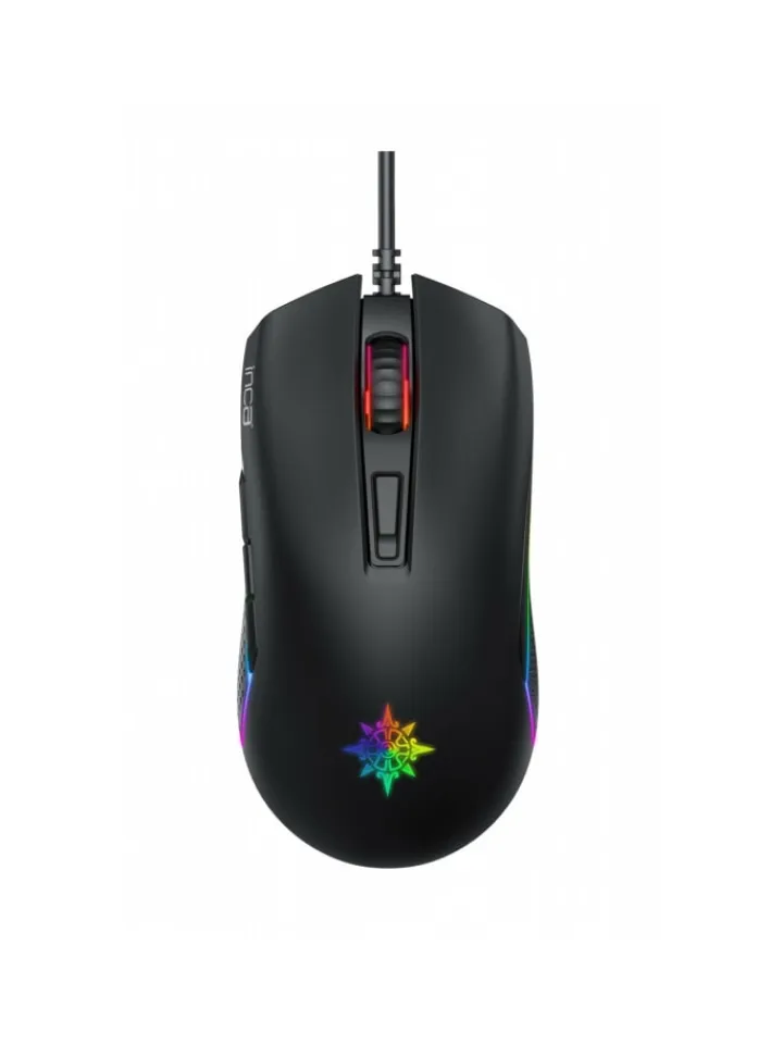 Inca Tablets, Konsolen & Elektronisches Spielzeug<IMG-GT14 Optisch Gaming Maus Mouse 3600 DPI RGB-Logo in Schwarz