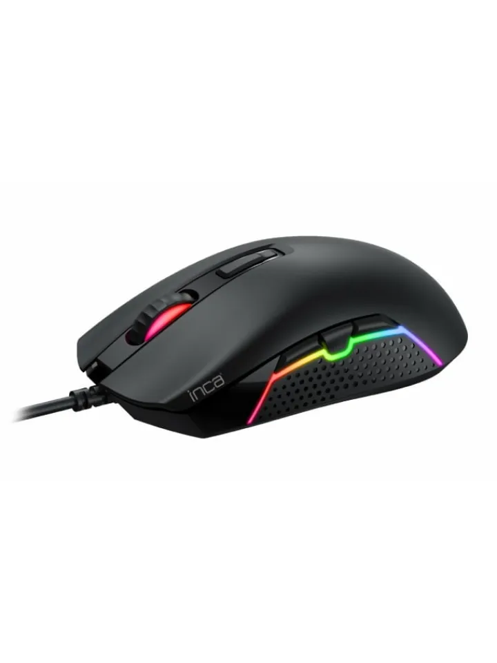 Inca Tablets, Konsolen & Elektronisches Spielzeug<IMG-GT14 Optisch Gaming Maus Mouse 3600 DPI RGB-Logo in Schwarz
