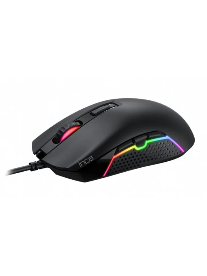 Inca Tablets, Konsolen & Elektronisches Spielzeug<IMG-GT14 Optisch Gaming Maus Mouse 3600 DPI RGB-Logo in Schwarz