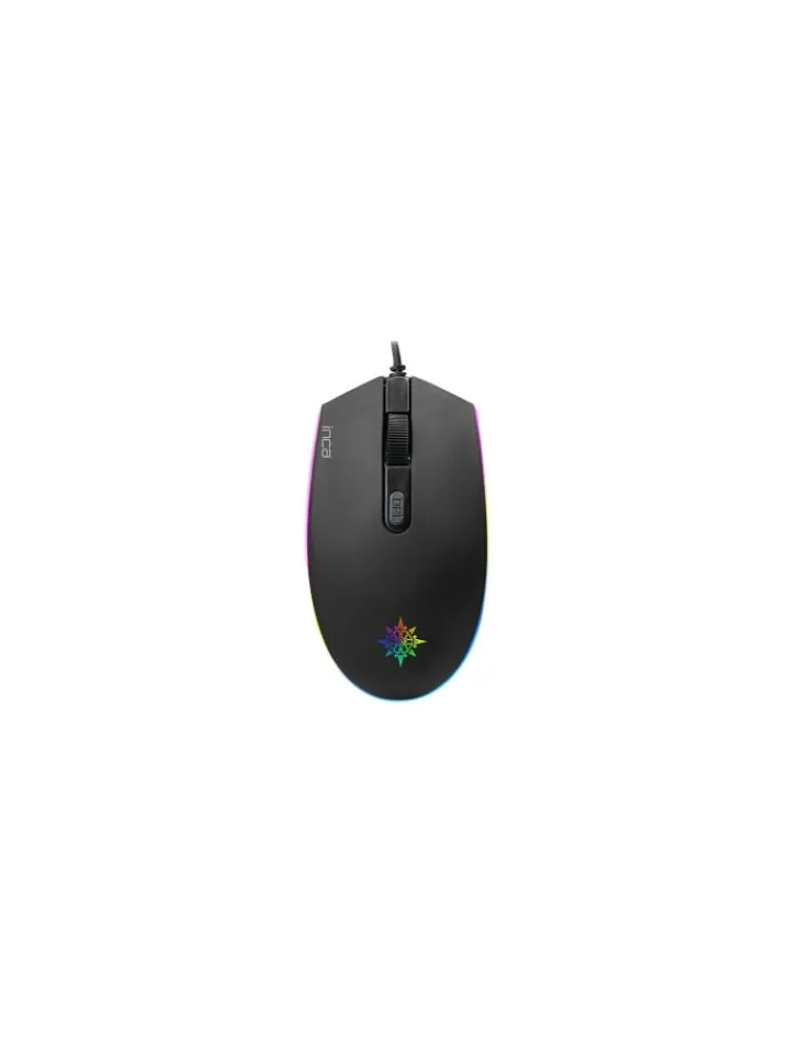 Inca Tablets, Konsolen & Elektronisches Spielzeug<IMG-GT13 PRO Optisch Gaming Maus Mouse 1200 DPI RGB-Logo-Effekt in Schwarz