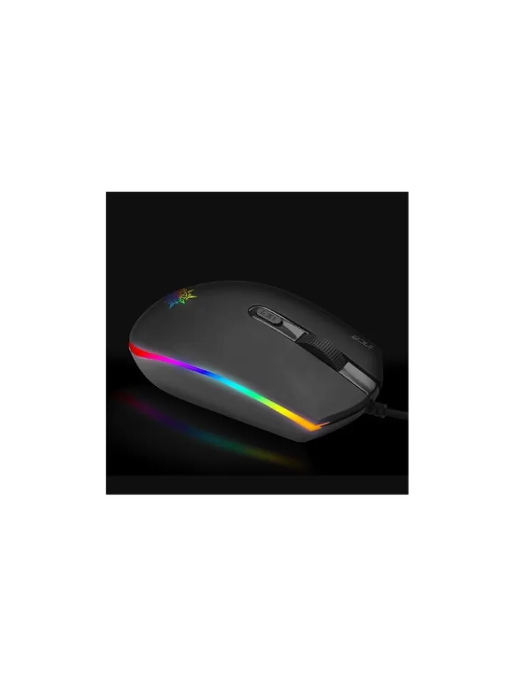 Inca Tablets, Konsolen & Elektronisches Spielzeug<IMG-GT13 PRO Optisch Gaming Maus Mouse 1200 DPI RGB-Logo-Effekt in Schwarz