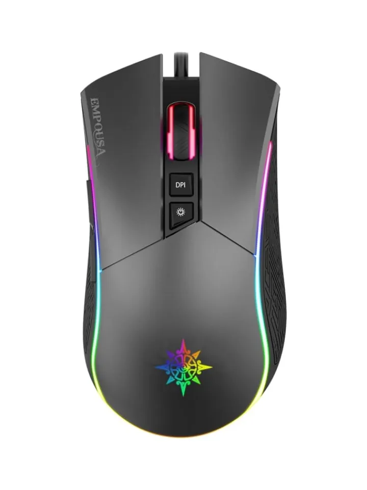 Inca Tablets, Konsolen & Elektronisches Spielzeug<IMG-GT19 RGB 7D Makro-Tasten Profiosonelle Gaming-Maus schwarz in schwarz