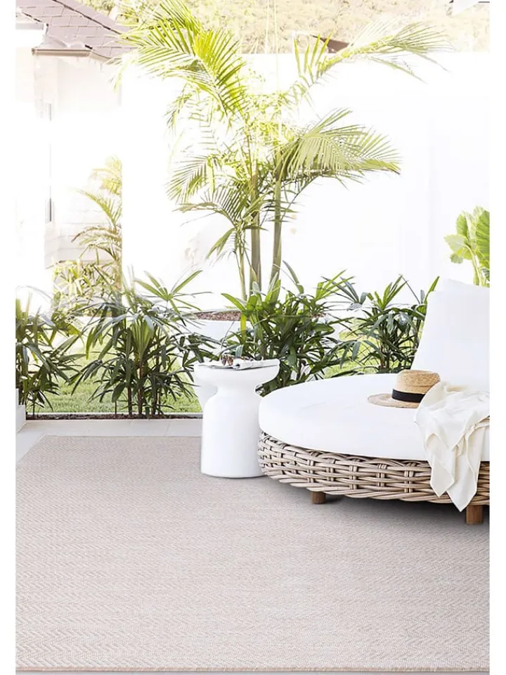 ABERTO DESIGN Teppiche & Fußmatten|Outdoorteppiche<Indoor-/ Outdoor-Teppich "Fresco" in Creme