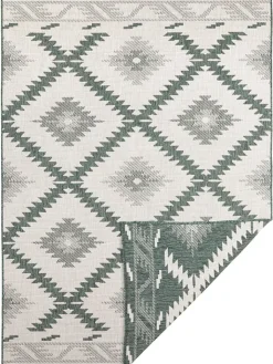 NORTHRUGS Teppiche & Fußmatten<Indoor-/ Outdoor-Teppich "Malibu" in Grün/ Creme
