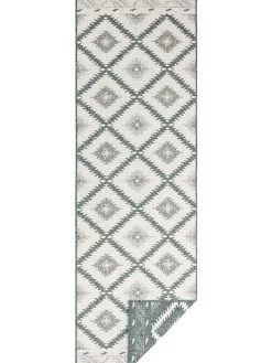 NORTHRUGS Teppiche & Fußmatten<Indoor-/ Outdoor-Teppich "Malibu" in Grün/ Creme