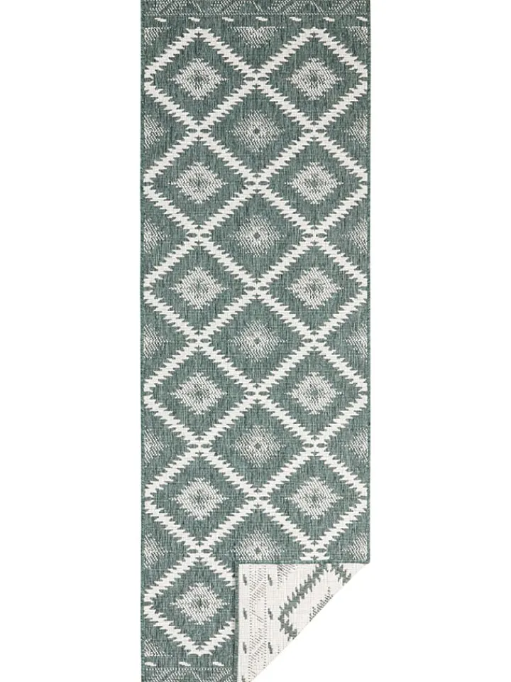 NORTHRUGS Teppiche & Fußmatten<Indoor-/ Outdoor-Teppich "Malibu" in Grün/ Creme