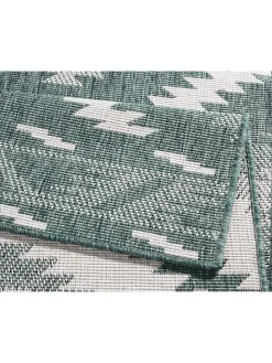 NORTHRUGS Teppiche & Fußmatten<Indoor-/ Outdoor-Teppich "Malibu" in Grün/ Creme
