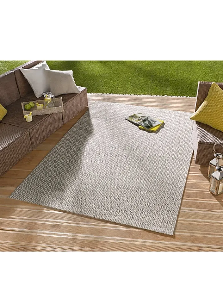 NORTHRUGS Outdoorteppiche|Teppiche & Fußmatten<Indoor-/ Outdoor-Teppich "Meadow" in Grau