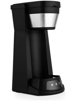 Petra Küchenelektronik<2in1-Eiskaffee-Maschine in Schwarz/ Silber