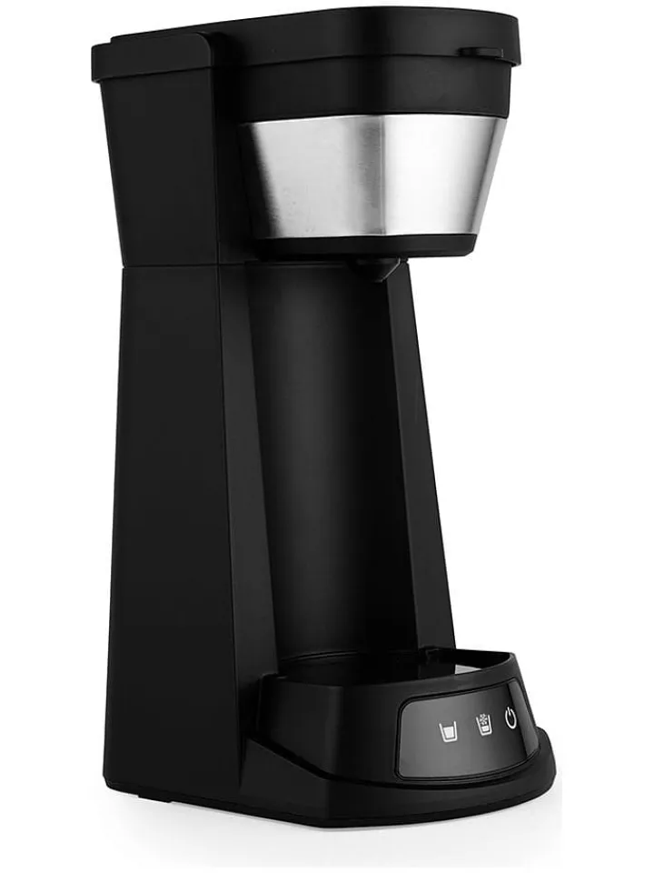 Petra Küchenelektronik<2in1-Eiskaffee-Maschine in Schwarz/ Silber