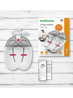 Medisana Pflege & Gesundheit<2in1--Faltbares Fußsprudelbad "FS 300" in Weiß/ Grau