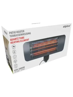 Philips Klima & Haushalt<Infrarot-Heizstrahler in Schwarz - (B)50 x (H)19,5 cm