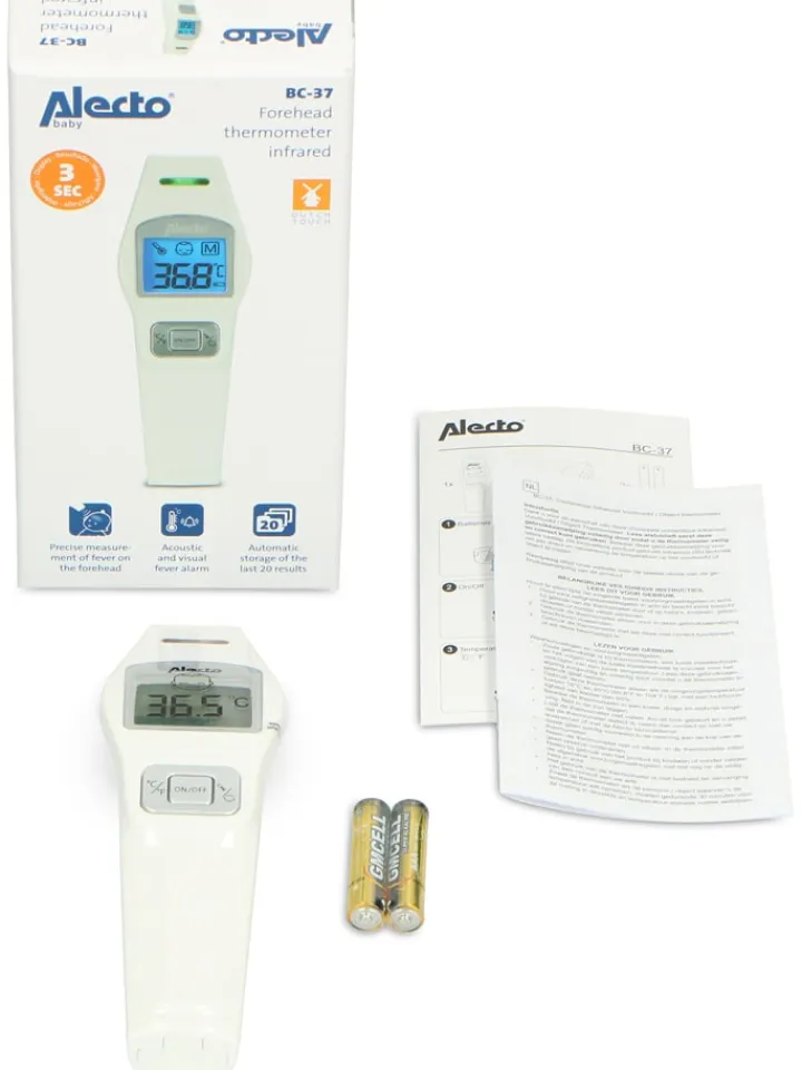 Alecto Klima & Haushalt|Pflege & Gesundheit<Infrarot-Stirnthermometer "BC-37" in Weiß