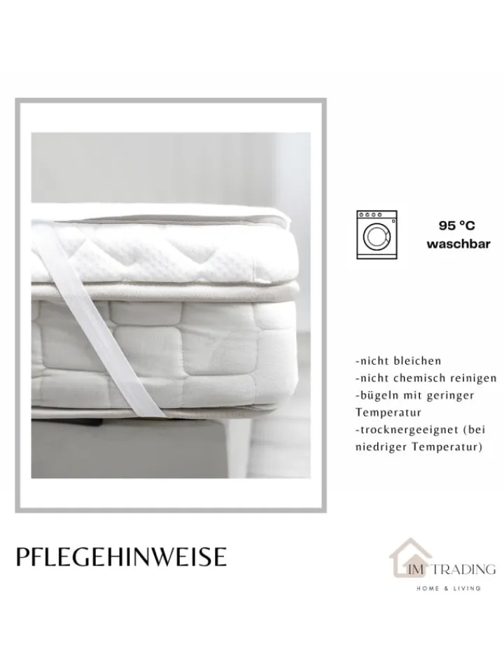 COFI 1453 Betten & Matratzen<Inkontinenz Matratzenauflage Matratzenschoner Wasserdicht Bett Schutz in Weiß