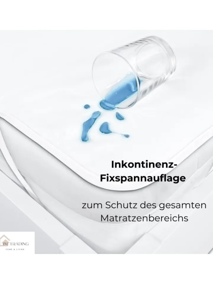 COFI 1453 Betten & Matratzen<Inkontinenz Matratzenauflage Matratzenschoner Wasserdicht Bett Schutz in Weiß