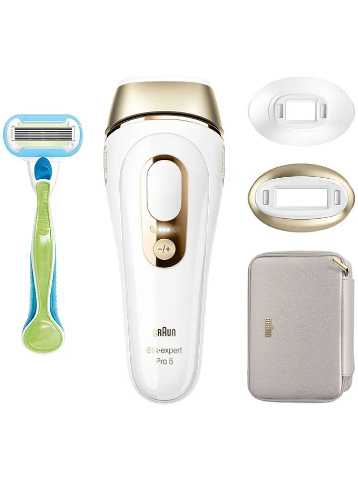 Braun Technik|Pflege & Gesundheit<IPL-Haarentfernungsgerät "Silk-expert Pro IPL PL5152" in Weiß/ Gold