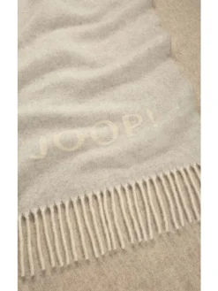 JOOP! Wohndecken & Plaids<FINE-DOUBLEFACE Plaid 130x180 cm, Creme-Natur