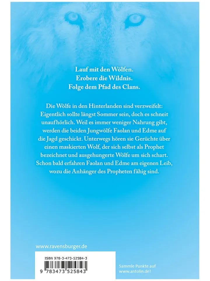 Ravensburger Bücher<Jugendroman "Clan der Wölfe - Eiskönig"