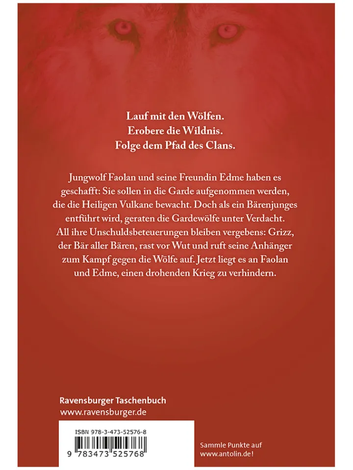 Ravensburger Bücher<Jugendroman "Clan der Wölfe - Feuerwächter"