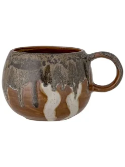 Bloomingville Gedeckter Tisch<Jumbotasse ''Senna'' in Braun/ Grau - 510 ml