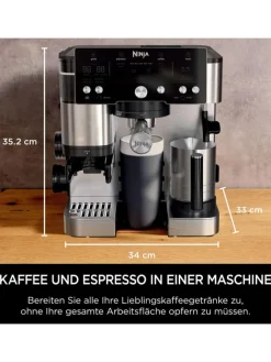 NINJA Küchenelektronik<Kaffeevollautomat Luxe Café Essential ES501EU in silber