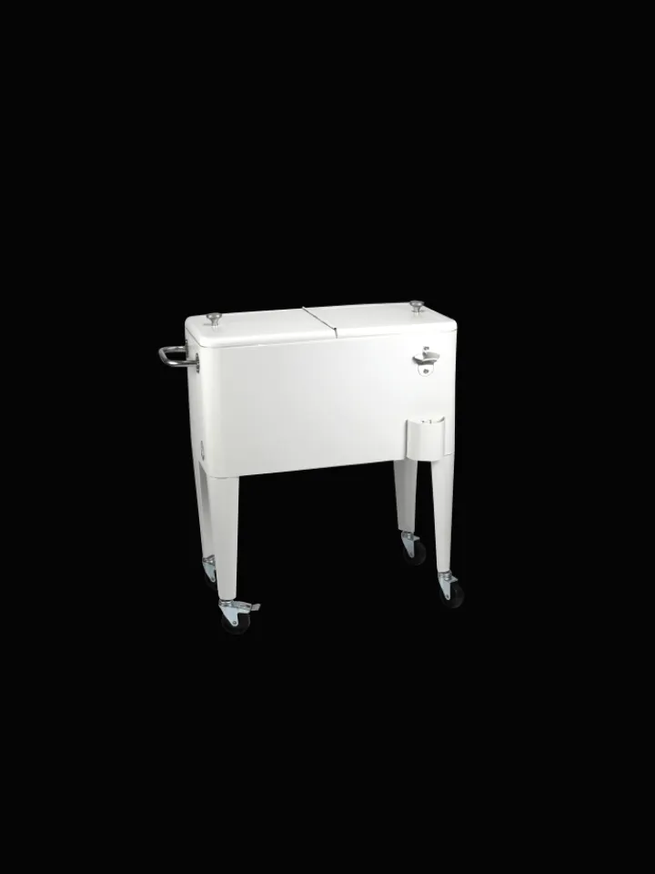 Beachtrekker Grillen<Kailua Cooler - Kühlbox, Kühlwagen, Getränkekühler, Weiß
