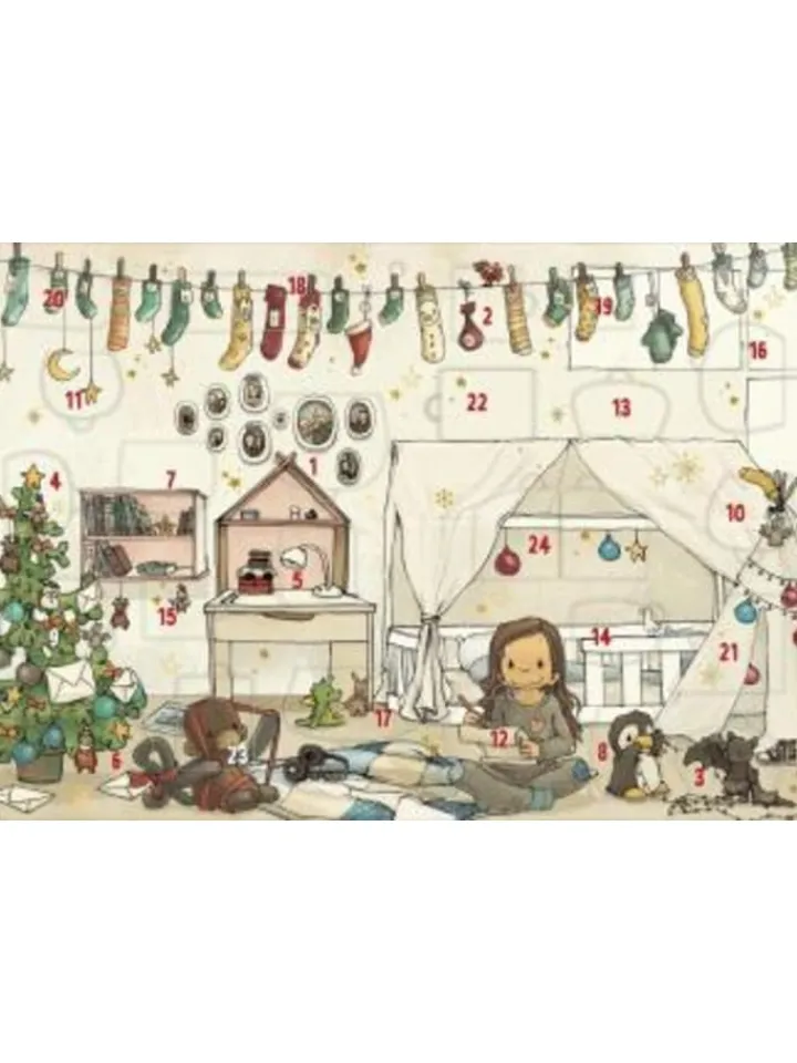 ars edition Adventskalender<Kalender - Adventskalender - Weihnachten mit Anouk | Wandkalender