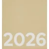 Design Letters Büro- & Schulbedarf<Kalender "2026" in Beige - (L)21 x (B)14,8 cm