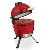 relaxdays Grillen<Kamado Grill in Rot - Ø 32 cm