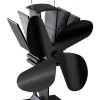 Everysentials Klima & Haushalt<Kaminventilator in Schwarz - (B)13,3 x (H)19 x (T)10 cm