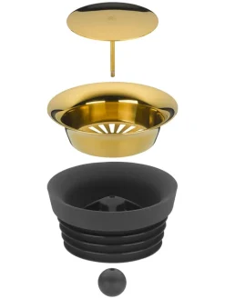 WMF Gedeckter Tisch<Karaffe "Basic" in Transparent/ Gold - 1 l