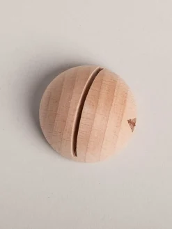 Eulenschnitt Wohndekoration<Kartenständer "Tanne" in Natur - (B)4 x (H)2,5 cm