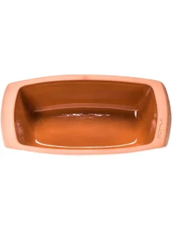 Römertopf Koch- & Backutensilien<Kastenform-Backform in Hellbraun - (B)31 x (H)9,5 x (T)16 cm