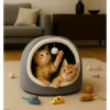 Paws&Whiskers Katzen<Katzenbett ''Alaska'' in Grau