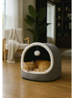 Paws&Whiskers Katzen<Katzenbett ''Alaska'' in Grau
