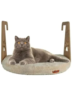 Paws&Whiskers Katzen<Katzenbett in Beige - (L)35 x (B)52 cm