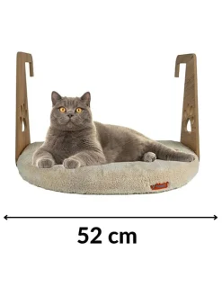 Paws&Whiskers Katzen<Katzenbett in Beige - (L)35 x (B)52 cm
