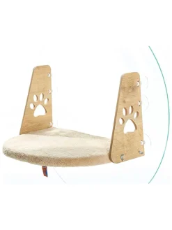 Paws&Whiskers Katzen<Katzenbett in Creme - (L)28 x (B)47 cm
