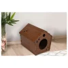 Scandinavia Concept Katzen<Katzenhaus in Dunkelbraun - (B)40 x (H)38 x (T)43 cm