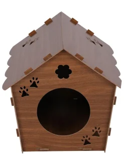 Scandinavia Concept Katzen<Katzenhaus in Dunkelbraun - (B)40 x (H)38 x (T)43 cm