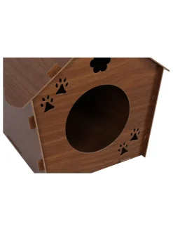 Scandinavia Concept Katzen<Katzenhaus in Dunkelbraun - (B)40 x (H)38 x (T)43 cm