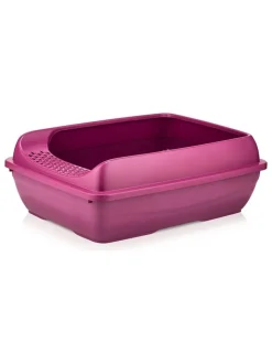 Paws&Whiskers Katzen<Katzenklo in Pink - (B)49 x (H)15 x (T)37,5 cm