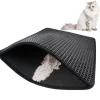 Intirilife Katzen<Katzenklo Matte in Schwarz