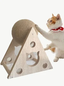 Paws&Whiskers Katzen<Katzenspielzeug in Beige - (B)27 x (H)27 x (T)21 cm
