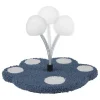 Edco Katzen<Katzenspielzeug in Blau/ Weiß - (H)25 x Ø 22 cm