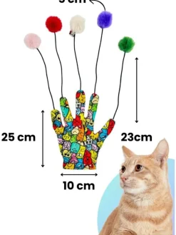 Paws&Whiskers Katzen<Katzenspielzeug in Bunt - (H)25 cm