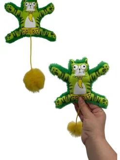 Paws&Whiskers Katzen<Katzenspielzeug in Grün - (L)12 x (B)16 cm