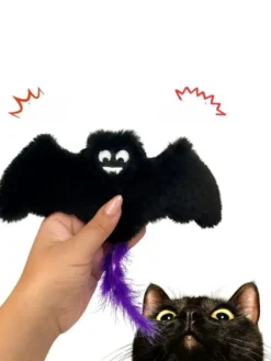 Paws&Whiskers Katzen<Katzenspielzeug in Schwarz - (L)17 x (B)18 cm