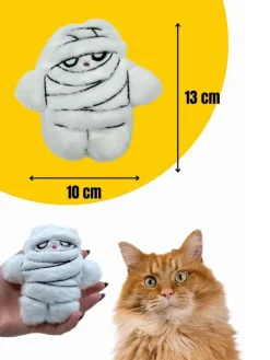 Paws&Whiskers Katzen<Katzenspielzeug in Weiß - (L)13 x (B)10 cm